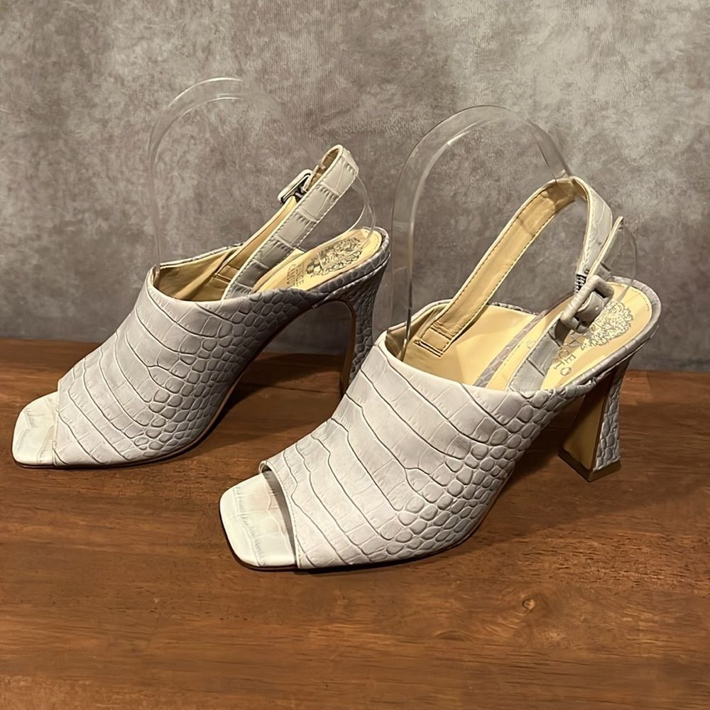 Vince Camuto Releen slingback crocodile blue/grey sandal size 7.5 - Picture 4 of 8